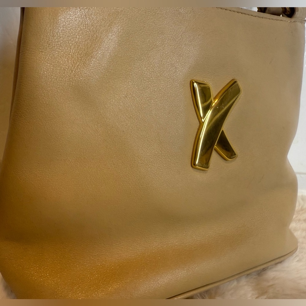PALOMA PICASSO LEATHER 2-WAY SHOULDER/CROSSBODY GRAFFITI “X” VINTAGE BAG - Picture 2 of 15